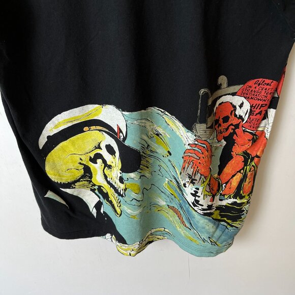 Strange Worlds T Shirt Black XL Extra Large Comic Drawing Graphic Tee Cotton - Picture 7 of 16